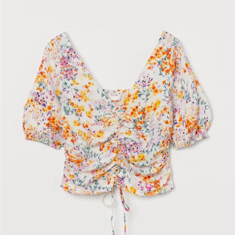 H+M draped blouse